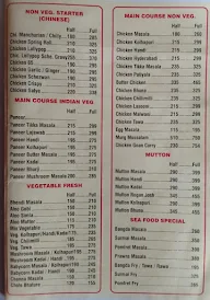 Taranga Restaurant menu 2