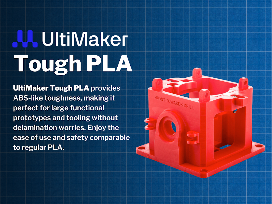 UltiMaker Red Tough PLA Filament - 2.85mm (0.75kg)