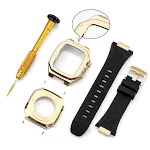 Gold shell black tape