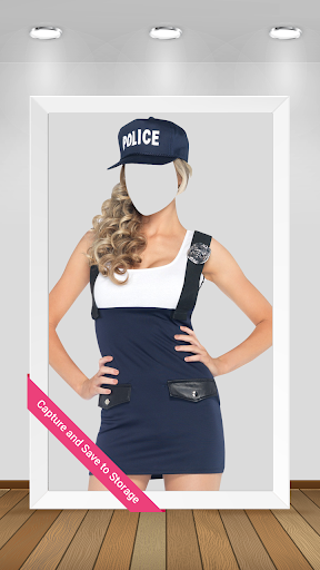 Police Suit Photo Maker Woman