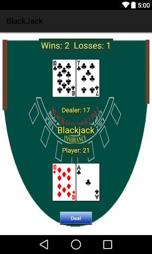 Blackjack 21 Card Game