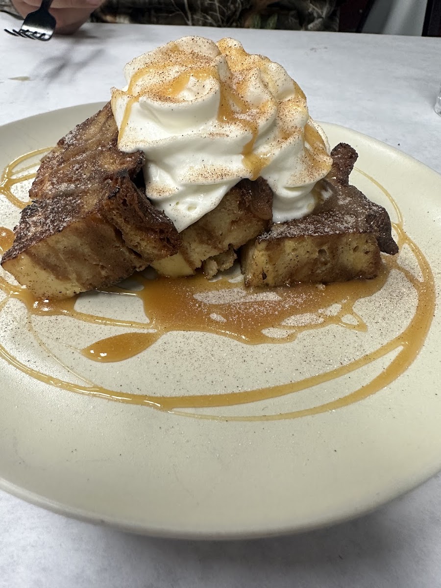 Churro bread pudding