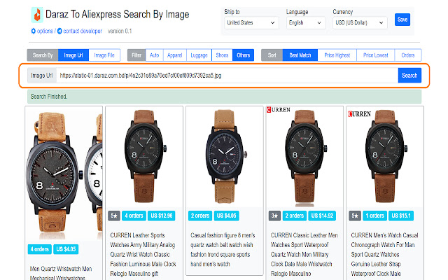 Daraz To Aliexpress Search By Image