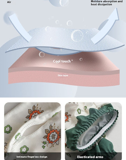 Title 4, Printed Viscose Fiber Sun Protection Oversleeve...