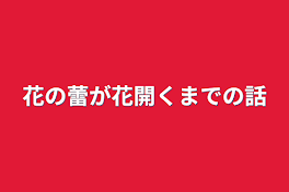 花の蕾が花開くまでの話