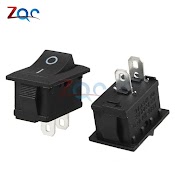 Bộ 5 Công Tắc Bập Bênh 2 Chân On/Off Tròn Kcd1 - 101 125V Chuyên Dụng Dành Cho Tàu Thuyền/Xe Hơi