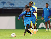 Mamelodi Sundowns midfielder Lesiba Nkau at training before the CAF Champions League semifinal second leg against Esperance.