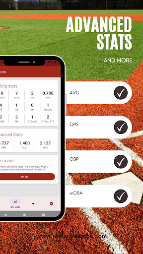 Screenshot Baseball Companion Stats track