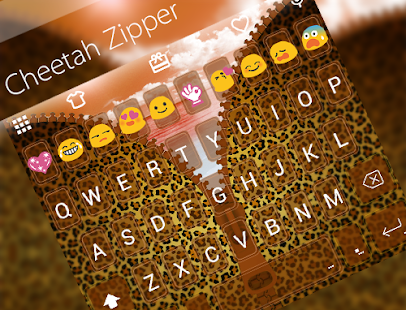 Cheetah Zipper Emoji Keyboard(圖5)-速報App