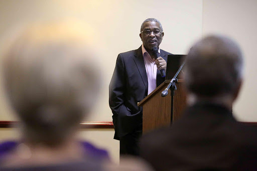 ALTERNATIVE VIEW: Moeletsi Mbeki speaks at an East London beachfront hotel on Tuesday Picture: MARK ANDREWS