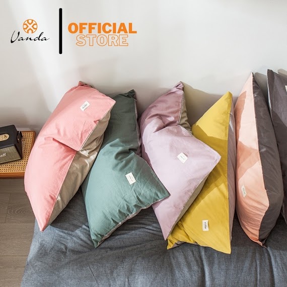 Vỏ Gối Đầu Cotton Tc Hàng Nhập Khẩu Đủ Kích Thước 35X50 45X65 50X70 Nhiều Màu Sắc