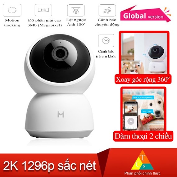 Bản Quốc Tế Camera Giám Sát Ip Imilab 2K 1296P A1 Xoay 360 Độ