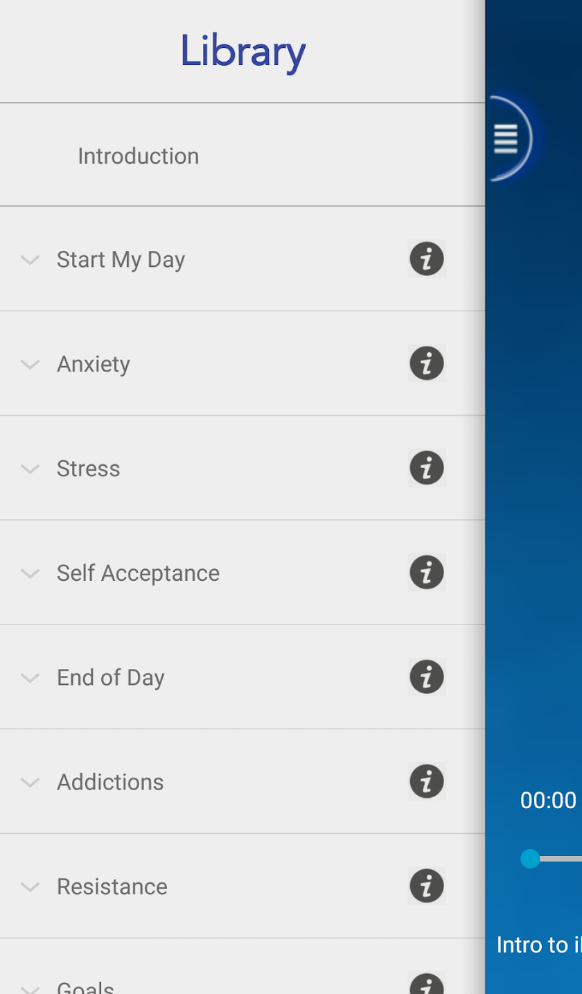 iRelease Guided Meditation Screen 3