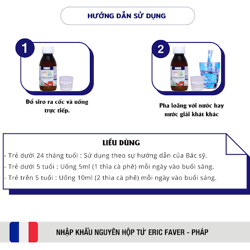 SPECIAL KID CALCIUM VITAMINE D - Siro Bổ sung Canxi và Vitamin D - Nhập khẩu Pháp (125ml)