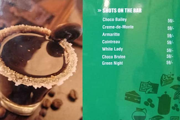 The Chocolate Room menu 