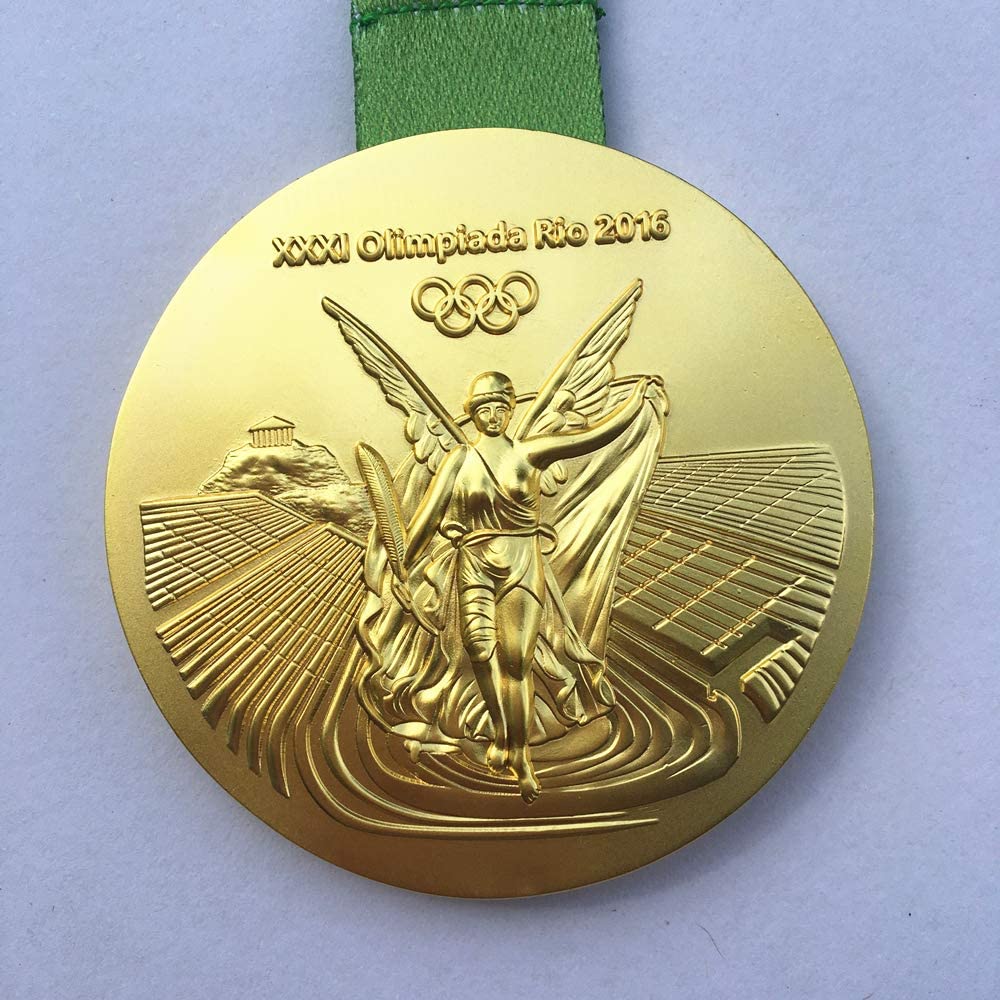 Buy L-W Rio 2016 Olympic Gold Medal with Ribbon, Brazil Olympic Alloy Medals,  Metal Gold Award Medals School Sports Activities/School Sport Day/Company  Activities (US Stock) Online in Vietnam. B08DLKT991