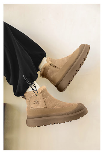 Title 12, Fleece-lined thick casual all-match platform no...