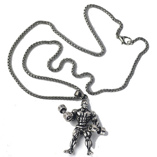 Title 8, Barbell weightlifting necklace