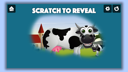 Kids Cow Farm Scratch Off Game