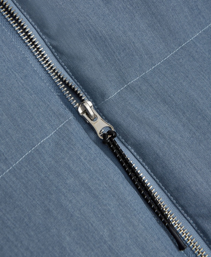 Title 7, White duck down and lamb down stitching denim t...