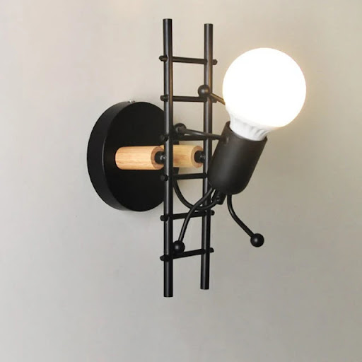 Title 10, Creative Cartoon Villain Wall Lamp Simple Bedsi...
