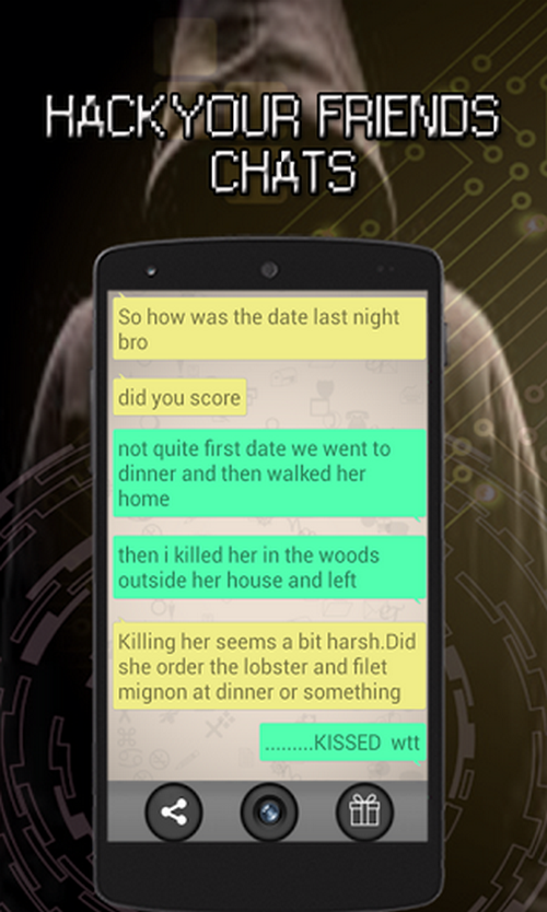 Hack Whatsapp Messeng‍er prank Screen 2