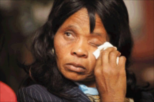 DISAPPOINTED: Nomfanelo Olga Macingwane during a press conference of South African civil society organisations in Johannesburg yesterday. Pic. Veli Nhlapo. 09/11/2009. © Sowetan.