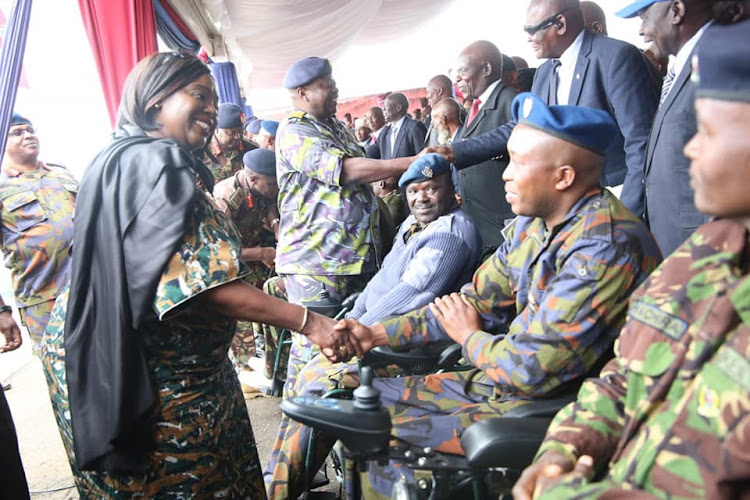 Defence CS Raychelle Omamo during KDF day on Monday, October 14, 2019.