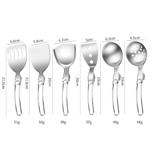 Title 11, Portable Folding Spoon With Stainless Steel Kit...