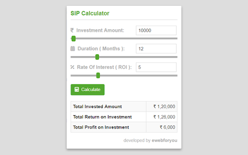 SIP Calculator