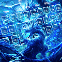 Herunterladen Blazing Blue Dragon Keyboard Theme Installieren Sie Neueste APK Downloader