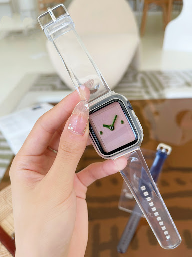 Title 5, Brown Transparent iWatch Watch Strap. Stylish a...