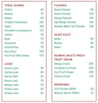 Mumbai Masti Cafe menu 2