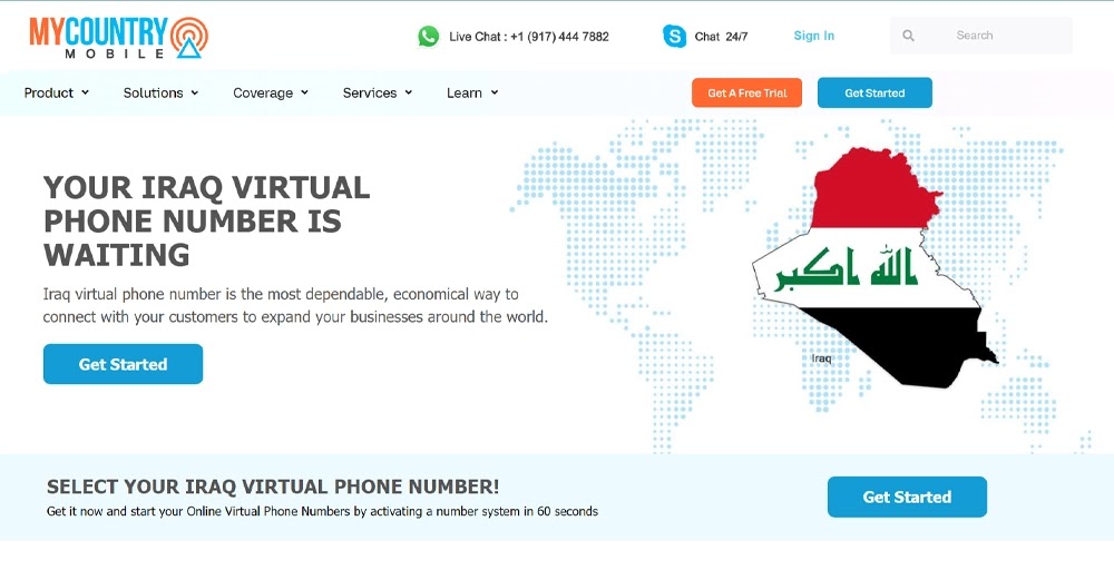 MyCountrymobile Iraq virtual number