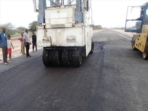 An ongoing road construction. /FILE