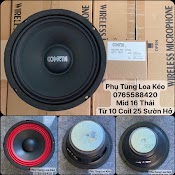 Loa Trung (Mid) 16Cm Từ 8Cm Và 10Cm Coil 25Mm Loại Sườn Kín Và Hở (Tặng Tụ Mid)