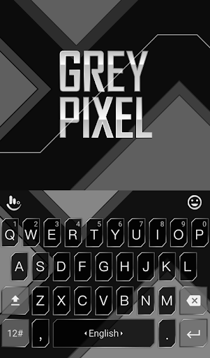 Grey Pixel Keyboard Theme