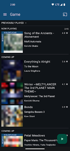 Screenshot Player for Rainwave