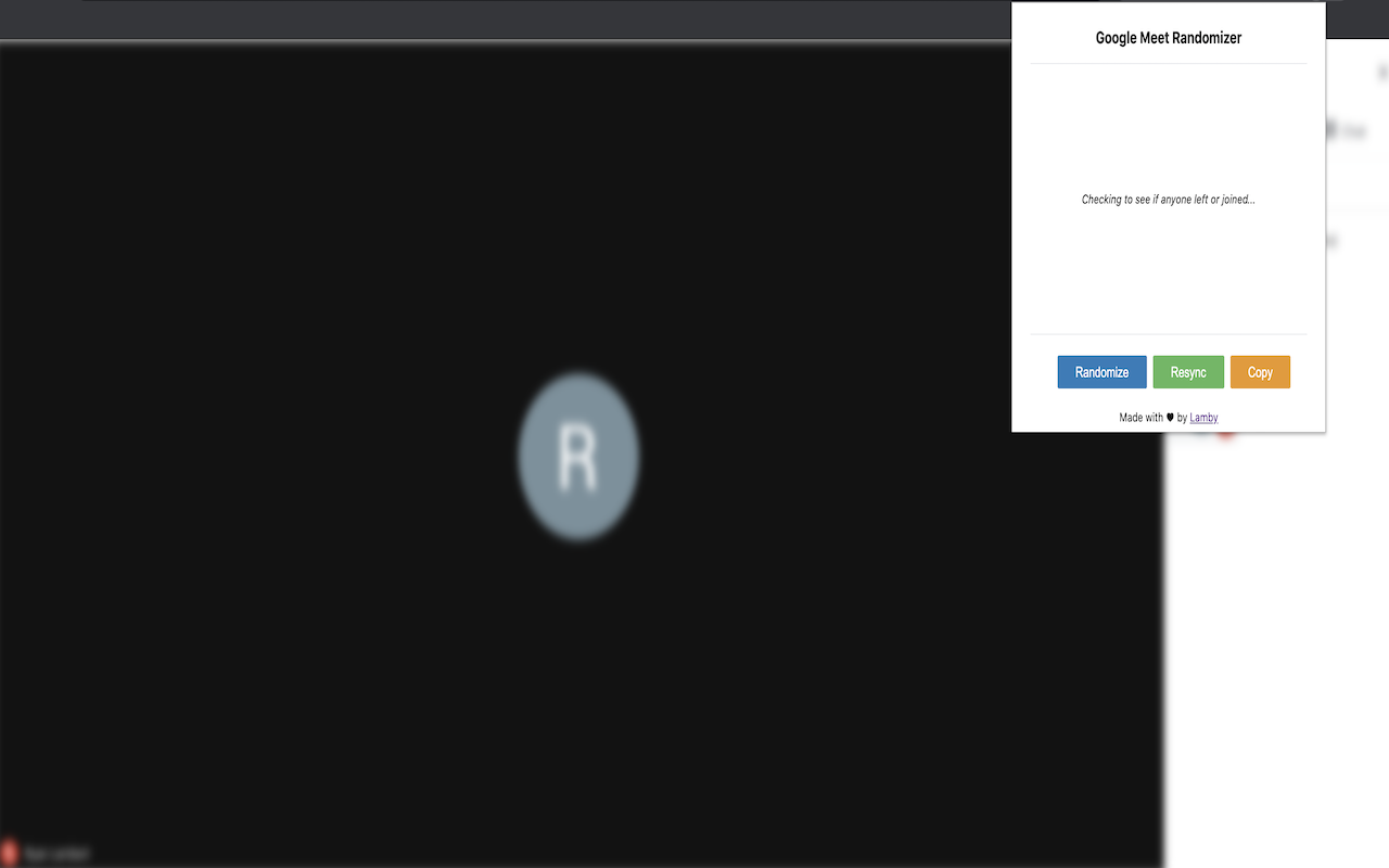 Google Meet Randomizer Preview image 3