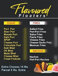 Flavoured Floaters menu 1