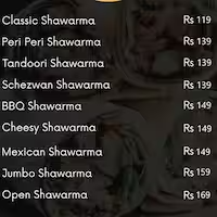 Shawarma swag menu 