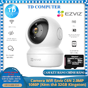 Camera Wifi Ezviz C6N 2.0Mp 1080P Đèn Hồng Ngoại Đàm Thoại 2 Chiều [Kèm Thẻ 32Gb Kingston] - Hàng Chính Hãng Anh Ngọc Phân Phối