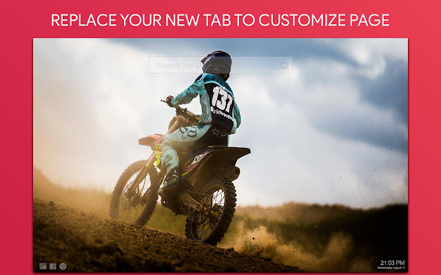 Motocross Wallpaper HD Custom New Tab