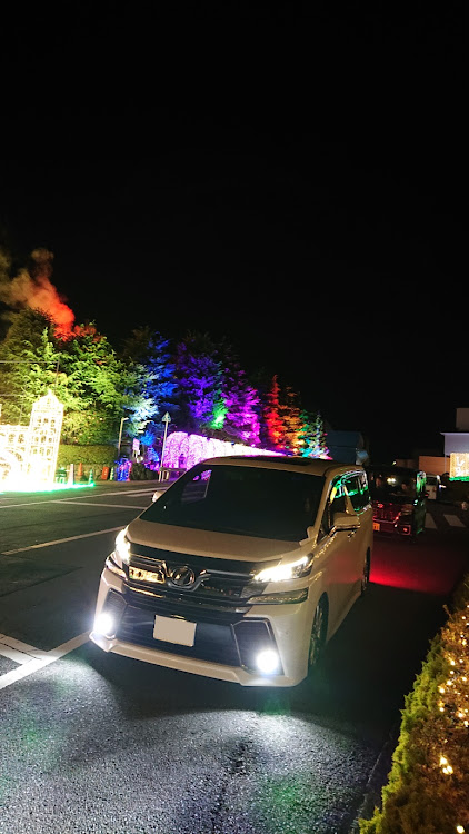 ヴェルファイアの初洗車・イルミネーション・撮影スポット・杉の井ホテルに関するカスタム事例の投稿画像1枚目