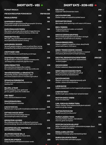 Sherlock's - Lounge & Kitchen menu 