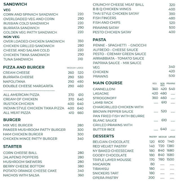 Dolce Cafe & Bistro menu 