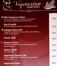 The Lounge Bar - Hotel Amar Vilas menu 1