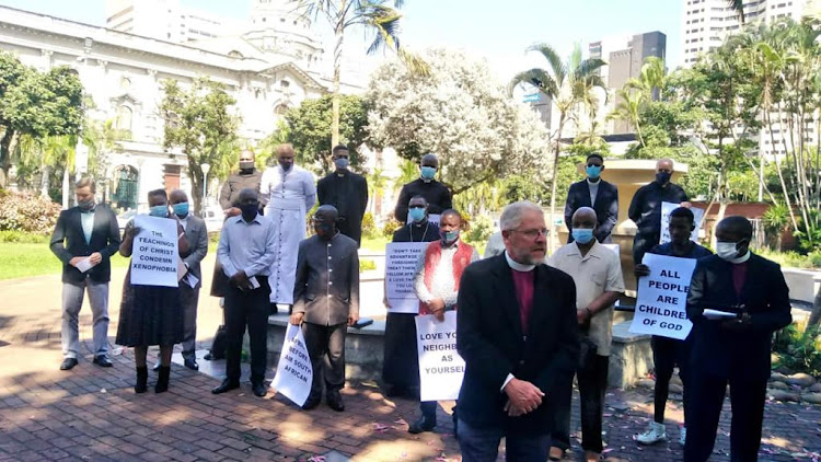 Church leaders held a silent vigil on Thursday for victims of xenophobic attacks in Durban.