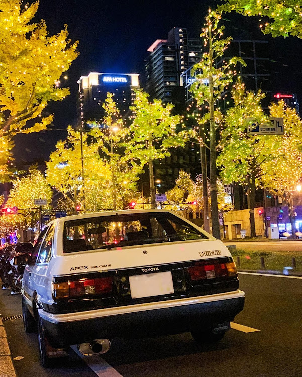 スプリンタートレノのハチロク・FD3S・藤原拓海・高橋啓介・御堂筋イルミネーションに関するカスタム事例の投稿画像1枚目
