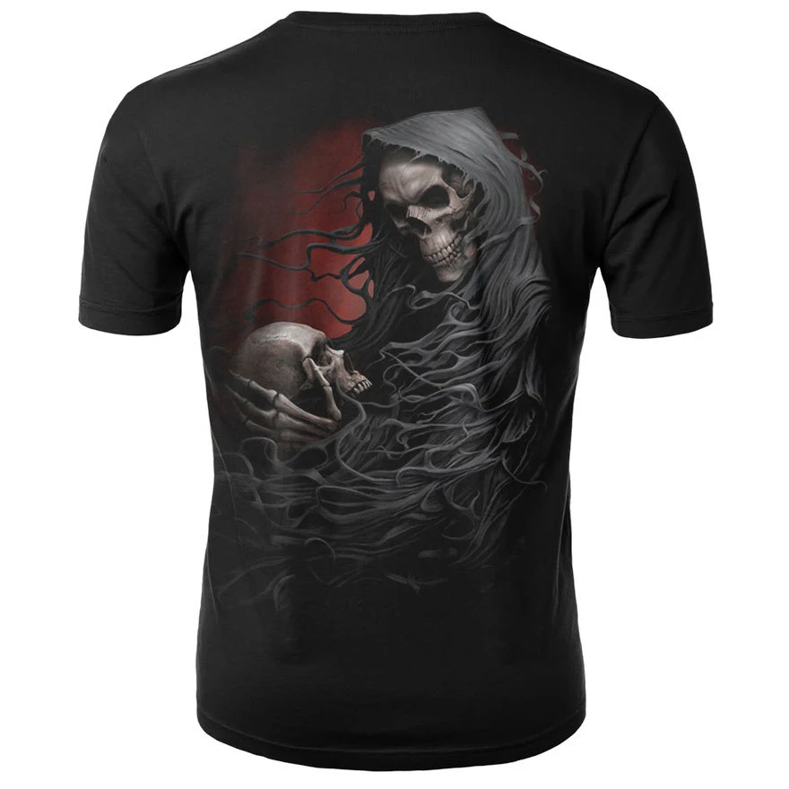 Printed Skull Short Sleeve Sports Casual T-shirt